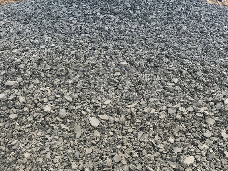 干燥后的污泥